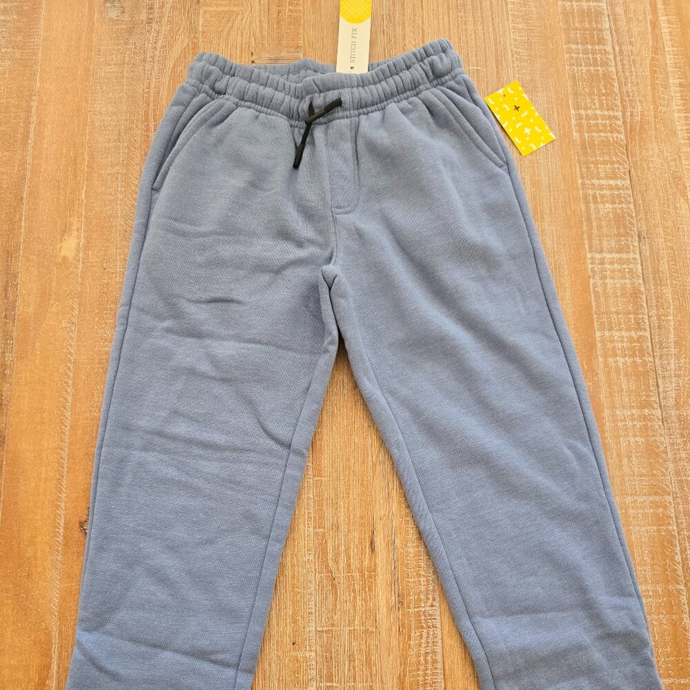 NEW Rumi & Ryder Fleece Jogger Pants - Light Blue - Size 8 boys